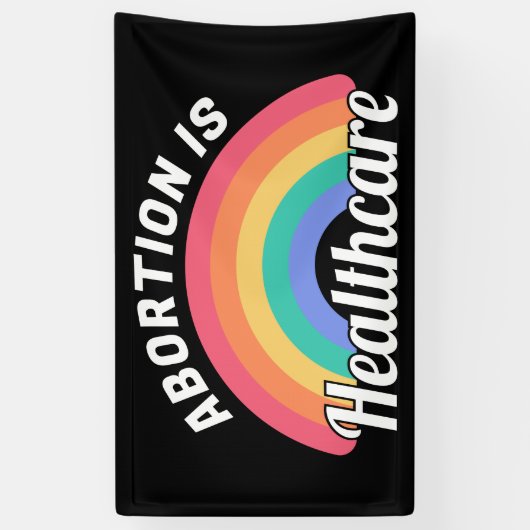 Abortus is gezondheidszorg i spandoek (Verticaal)