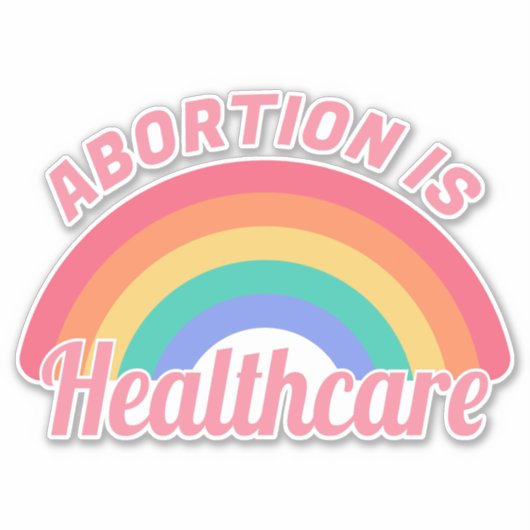 Abortus is gezondheidszorg II Sticker (Voorkant)