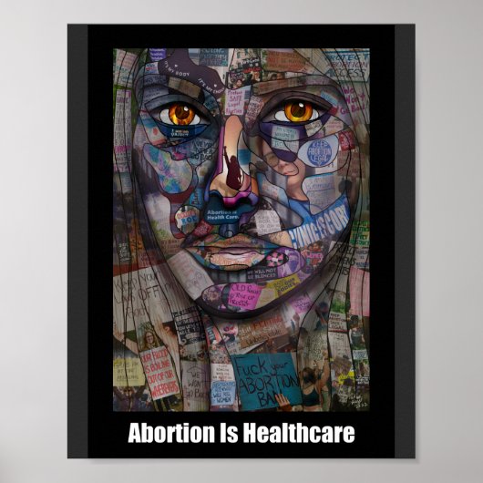Abortus is gezondheidszorg poster (Voorkant)