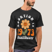 Abortus is het volksgezondheids- Pro Choice Retro T-shirt (Voorkant)