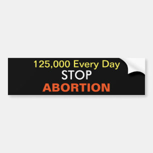 abortus stoppen bumpersticker