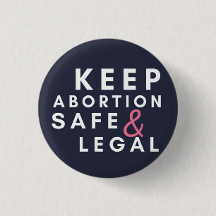 abortus veilig en legaal houden,Pro Choice Button