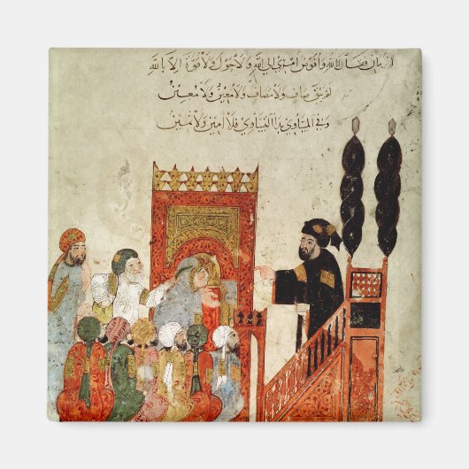 Abou Zayd preken in de moskee Magneet (Voorkant)