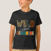 About Learning Leopard Teacher Back To School Teac T-shirt (Voorkant)