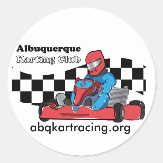 abqkartracing.org sticker (Voorkant)