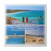ABR005 PUNTA ADERCI, Abruzzo, Italië, Tegeltje (Voorkant)