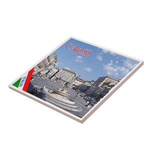 ABR012 L' AQUILA, Abruzzo, Italië, Tegeltje