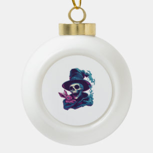 Abra-Cadabra Botten � Grappige Magische Schedel Keramische Bal Ornament