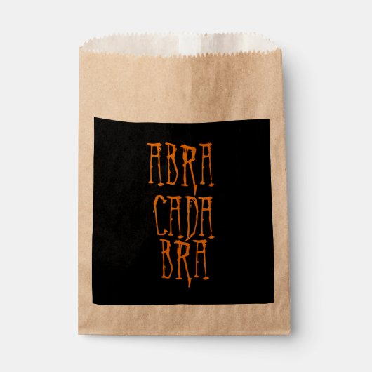 Abracadabra Favor Bags Bedankzakje (Voorkant)