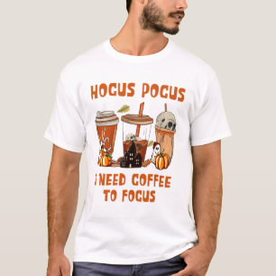 abracadabra ik heb koffie nodig om me te concentre t-shirt