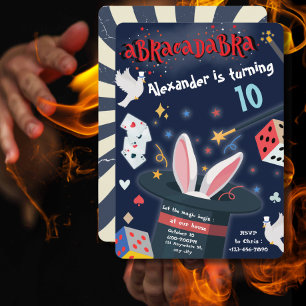 Abracadabra Verjaardag Magic Party Magician Theme Kaart