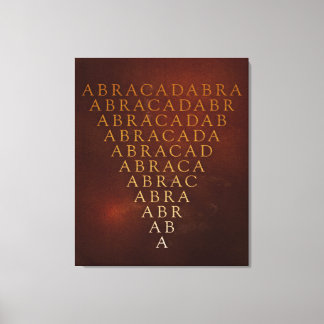 Abracadabra verpakte canvas print