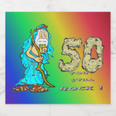 Abraham 50 e anniversaire Chanpagne Étiquettes (Étiquettes simples)