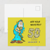 Abraham 50-jarig jubileum aangepaste ansichtkaart briefkaart (Voorkant / Achterkant)