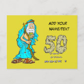 Abraham 50e verjaardag aangepaste ansichtkaart briefkaart (Voorkant)