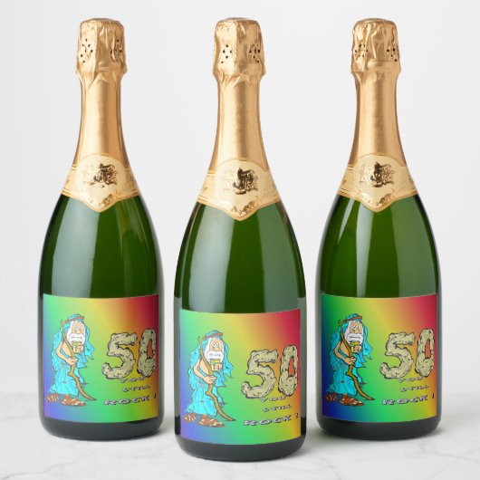 Abraham 50ste Jubileum Champagne Labels Sparkling Wijnetiket (Flessen)