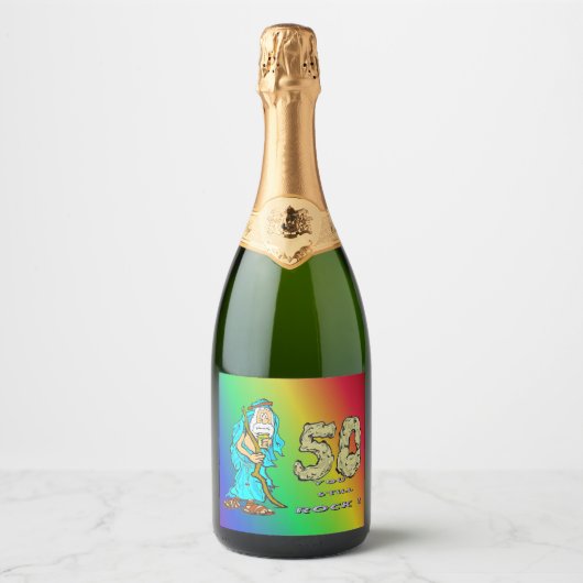 Abraham 50ste Jubileum Champagne Labels Sparkling Wijnetiket (Voorkant)