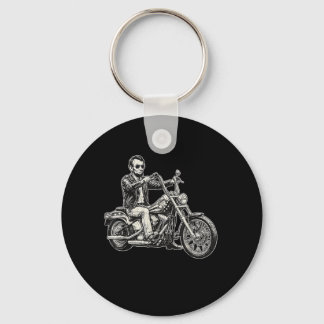 Abraham Abe Lincoln Motorfiets Amerikaanse Biker V Sleutelhanger