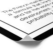 Abraham De Moivre Poster (Hoek)