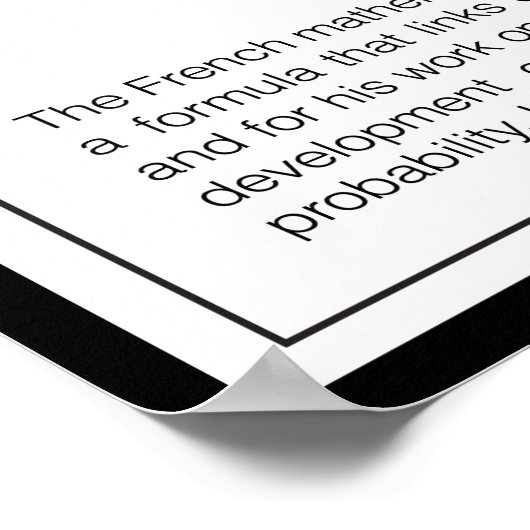 Abraham De Moivre Poster (Hoek)