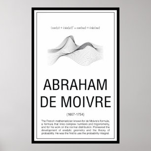 Abraham De Moivre Poster