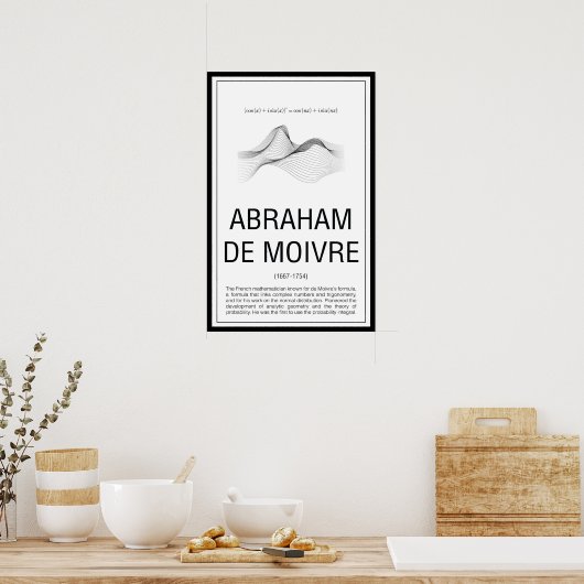 Abraham De Moivre Poster (Keuken)