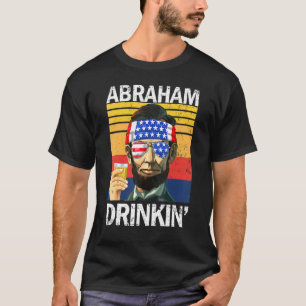 Abraham Drinkin, 4 juli Drink partij Abe Lin T-shirt