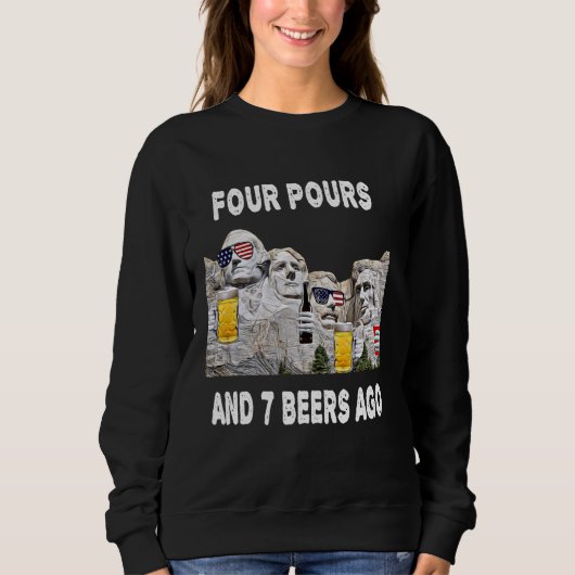 Abraham Drinkin Tshirt Mount Rushmore Funny 4e (Devant)