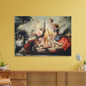 Abraham en de Drie Angels Canvas Afdruk (Insitu (Woonkamer))