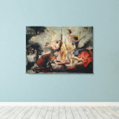 Abraham en de Drie Angels Canvas Afdruk (Insitu (Houten vloer))