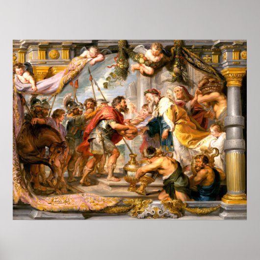 Abraham en Melchizedek - Rubens Fine Art Poster (Voorkant)