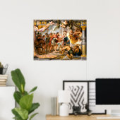 Abraham en Melchizedek - Rubens Fine Art Poster (Thuiskantoor)