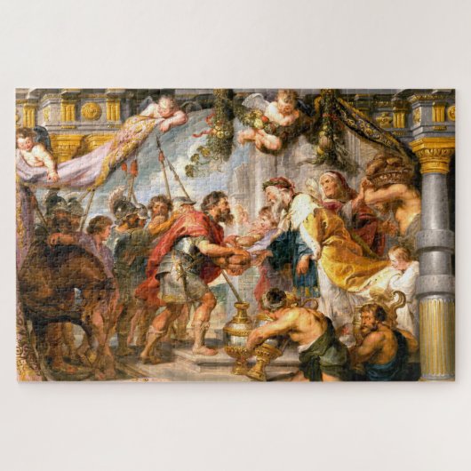 Abraham et Melchizedek, Rubens Art Jigsaw Puzzle (Horizontal)