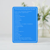 Abraham Hicks Emotion Guide Échelle Carte Bleue (Debout devant)