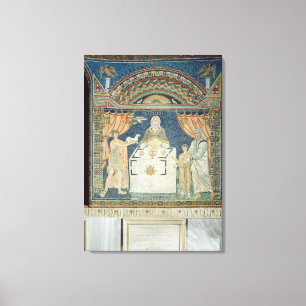 Abraham, Isaac en Melchisedech Canvas Afdruk