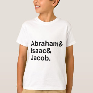 Abraham Isaac Jacob 3 aartsvaders van het jodend T-shirt