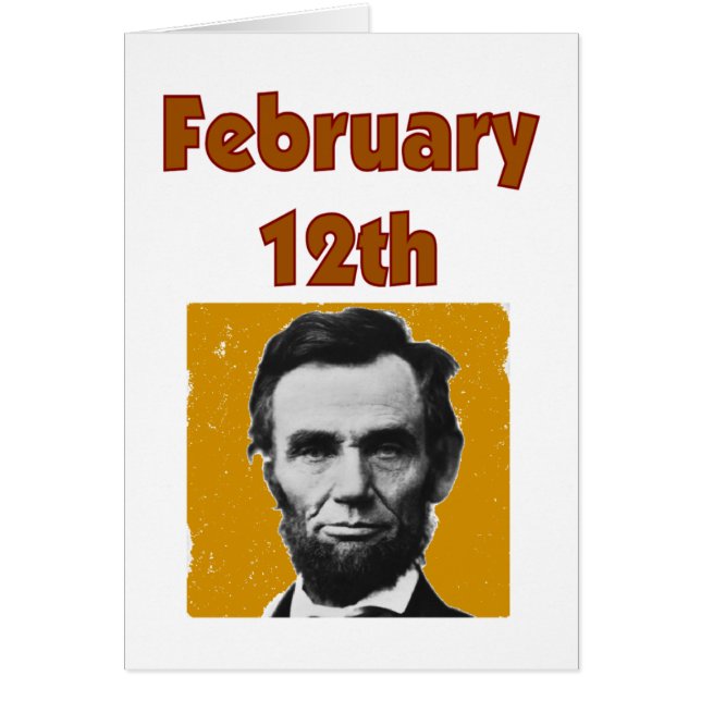 Abraham Lincoln 12 février T-shirt & cadeaux (Devant)