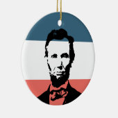 Abraham Lincoln 16e President Keramisch Ornament (Rechts)