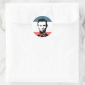 Abraham Lincoln 16e President Ronde Sticker (Tas)
