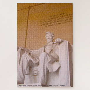 Abraham Lincoln 16e President van Amerika. Jigsaw Legpuzzel