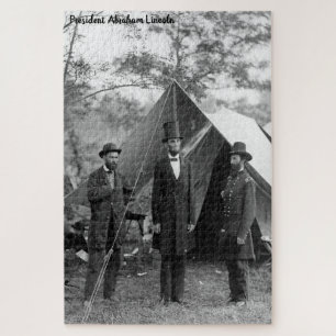Abraham Lincoln 16e President van Amerika. Legpuzzel
