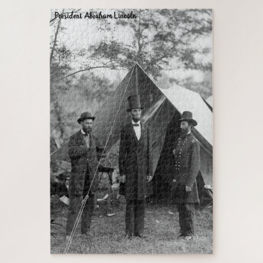 Abraham Lincoln 16e President van Amerika. Legpuzzel (Verticaal)