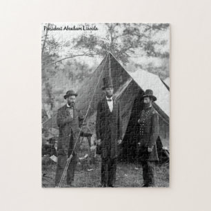 Abraham Lincoln 16e President van Amerika. Legpuzzel