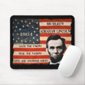 Abraham Lincoln 1864 Campaign Mousepad Muismat (Met muis)