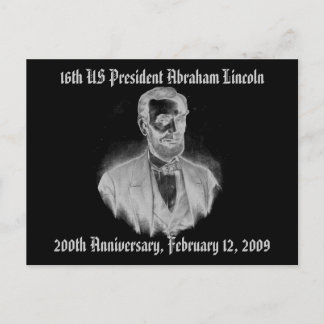 Abraham Lincoln 200ste Jubileum Briefkaart