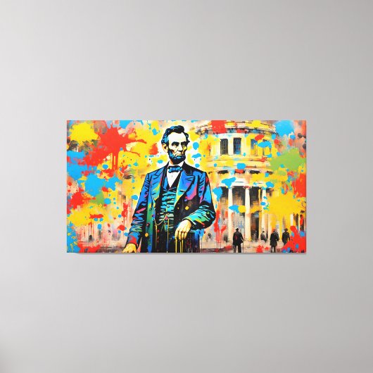 ABRAHAM LINCOLN 2 CANVAS AFDRUK (Voorkant)