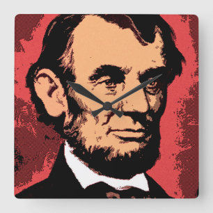 ABRAHAM LINCOLN 2 VIERKANTE KLOK
