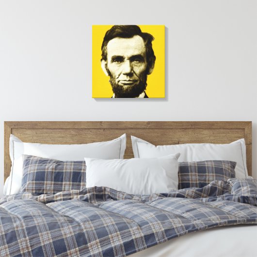 Abraham Lincoln 3 Canvas Afdruk (Insitu (Slaapkamer))