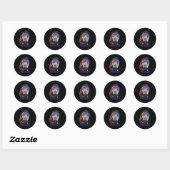 Abraham Lincoln 4 juli Murica Mannen Ameri Ronde Sticker (Vel)