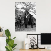 Abraham Lincoln Allan Pinkerton John A. McClernand Poster (Thuiskantoor)